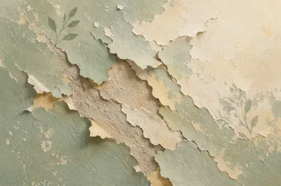 Weathered Cracked Paint Wall Texture Background