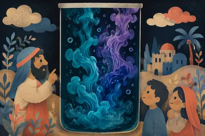 Teal Indigo Ink Swirls in Water