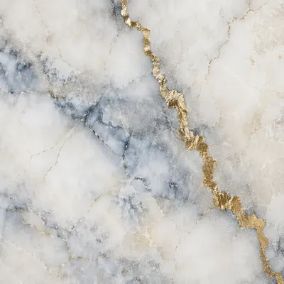 Blue and Gold Marble Vein Texture