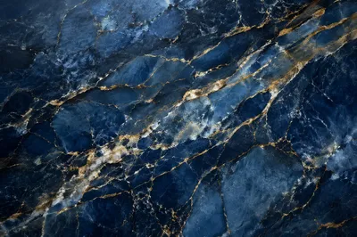 Blue Marble Texture with Gold Veins