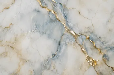 Blue and Gold Marble Vein Texture