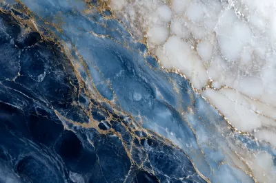 Blue Marble Texture with Gold Veins