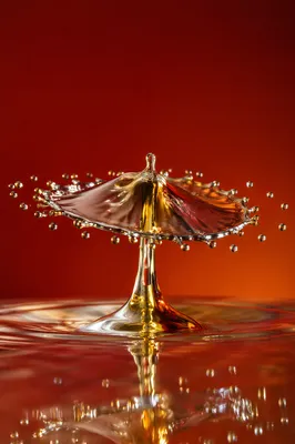 Gold Silver Metallic Paint Splash Abstract