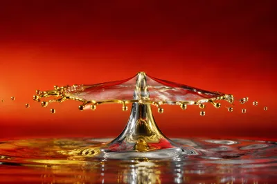 Luxurious Gold Silver Paint Splash Abstract