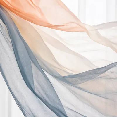 Flowing Sheer Silk in Gentle Motion