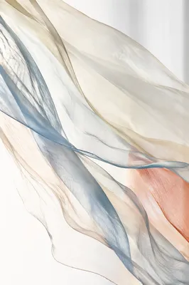 Flowing Sheer Silk in Gentle Motion