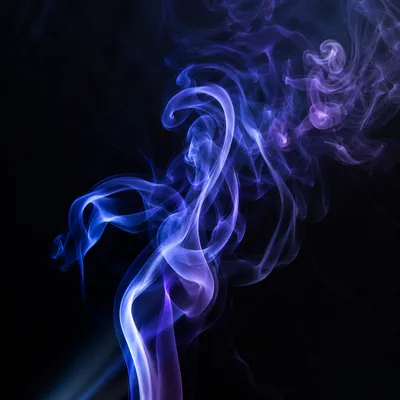 Elegant Purple Blue Smoke Wisps