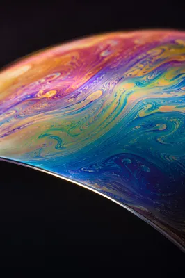 Iridescent Soap Bubble Macro Abstract