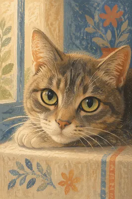 Calm Cat Eyes in Morning Light