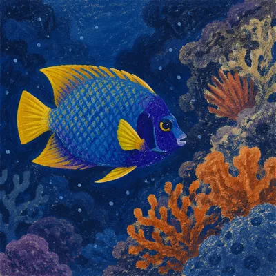 Colorful Tropical Fish in Reef Tank