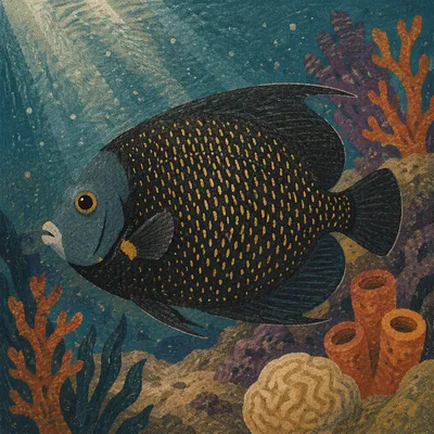 Tropical Reef Fish in Sunlit Coral Waters