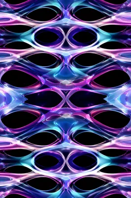 Iridescent Glass Kaleidoscope Abstract Background
