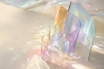 Iridescent Glass Forms in Airy Studio