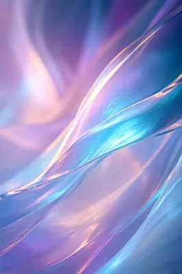 Iridescent Glass Ribbons Abstract Background