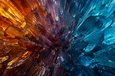 Iridescent Glass Shards Abstract Background