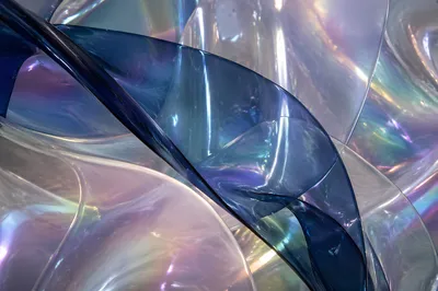 Iridescent Glass Membranes Abstract Background