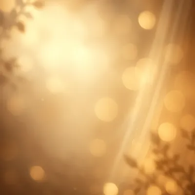 Warm Gold Cream Bokeh Background