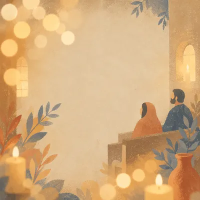 Warm Gold Cream Bokeh Chapel Background