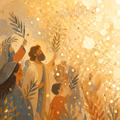 Gold Cream Bokeh Glitter Background