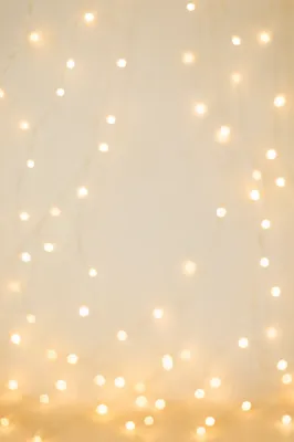 Gold Cream Bokeh Lights Background