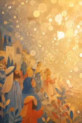 Golden Cream Bokeh Glitter Background