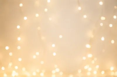 Warm Gold Cream Bokeh Lights Background