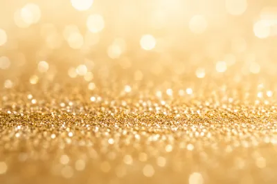 Shimmering Gold and Cream Bokeh Background