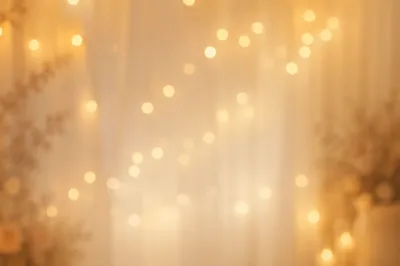 Elegant Gold and Cream Bokeh Background
