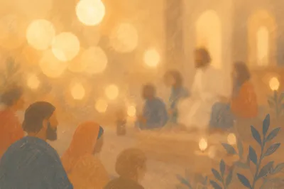 Warm Gold Cream Bokeh Sanctuary Background