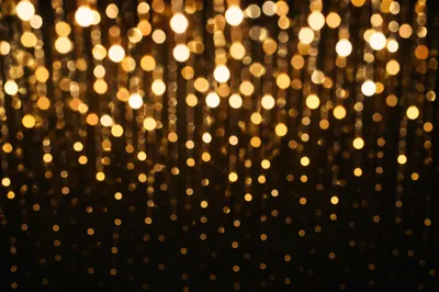 Elegant Gold Cream Bokeh Lights Background