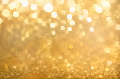 Warm Gold Cream Bokeh Lights Background