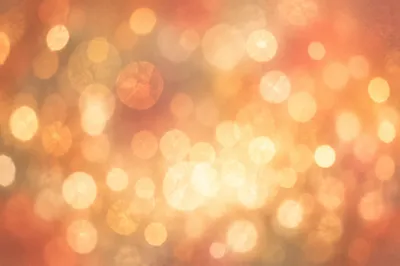 Warm Gold and Cream Bokeh Lights