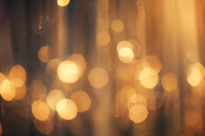 Warm Gold Cream Bokeh Background