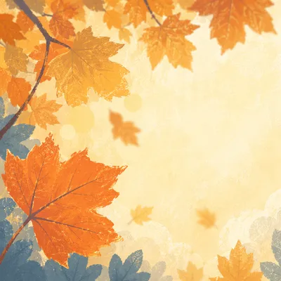 Golden Autumn Leaves in Warm Sunlight