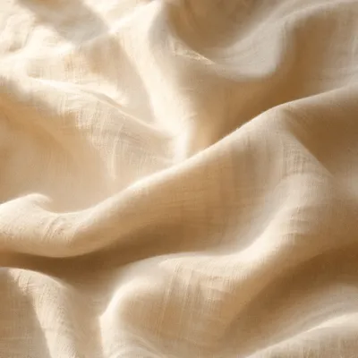 Warm Beige Draped Fabric Background