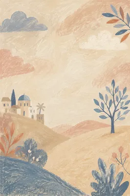 Warm Beige Watercolor Plaster Background