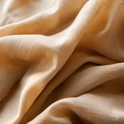 Warm Beige Cream Draped Fabric Background