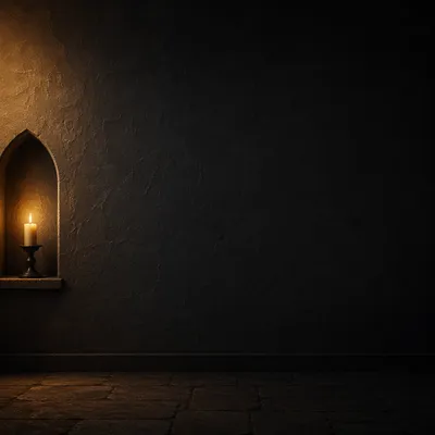 Matte Black Chapel Wall Background