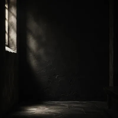 Deep Black Textured Wall Background