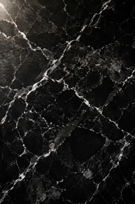 Black Marble Surface with White Veins