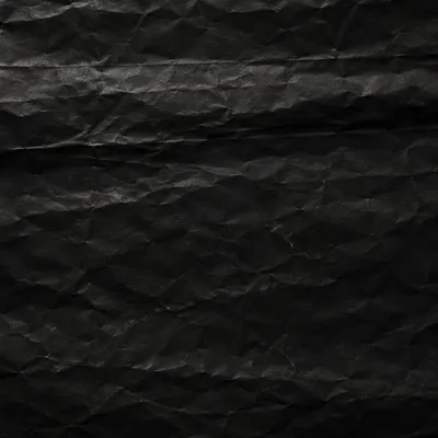 Matte Black Crumpled Paper Texture