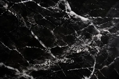 Dramatic Black Marble Vein Background