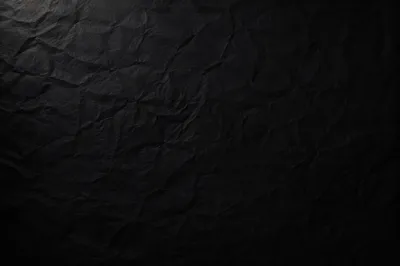 Matte Black Crumpled Texture Background