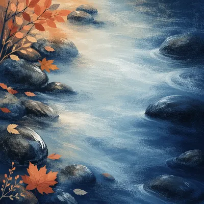 Smooth Blue Creek Water Gradient Background