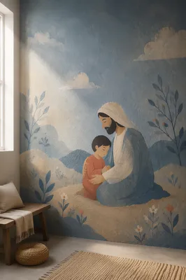 Smooth Blue Gradient Prayer Room Background
