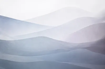Soft Blue Gradient Paper Waves
