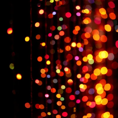Colorful Night Bokeh Lights Background