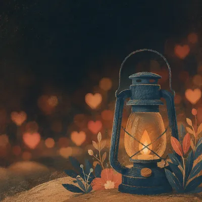 Vintage Light Bulb with Warm Bokeh