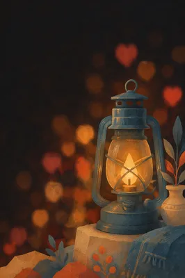 Vintage Light Bulb with Warm Bokeh