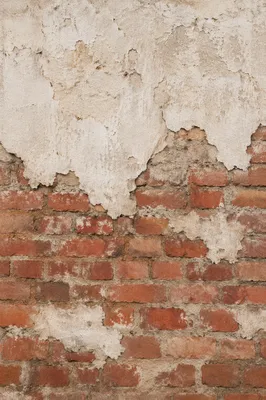 Weathered Red Brick Wall Texture Background